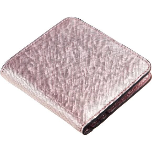 RFID-Blocking Compact Bifold Wallet – Luxury Leather Mini Purse with ID window - Picture 3 of 7